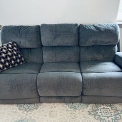 Recliner Sofa With Powered Headrest And Lumbar