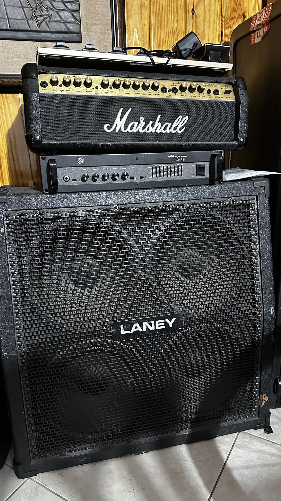 Laney 412 Cabinet and Marshall Valvestate 100W