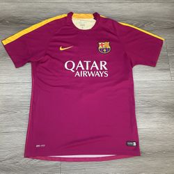 Nike Barcelona 2015/16 Training Football Shirt Soccer Jersey Size L