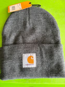 New, grey toddler Carhartt beanie