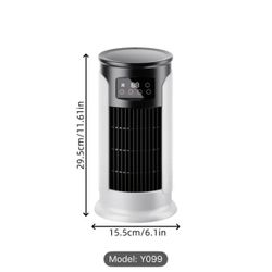 Portable Air Conditioner Fan – 6-Speed Evaporative Cooler with Spray, Timer & LED Light
