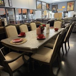 Formal Dining Set W 8 Chairs 