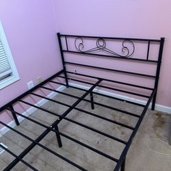 Full Metal Bed Frame-black