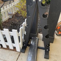 Dumbbell rack and mat