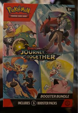 Pokemon TCG Journey Together Booster Bundle SEALED - 6 Booster Packs New Pokémon