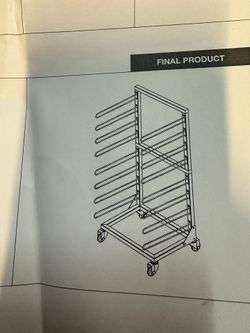 Vinyl Storage Rack w/ Wheels
