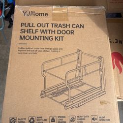Pull Out Trash Can With Door Mounting Kit