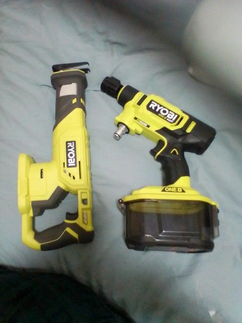 RYOBI , Reciprocating Saw + EZ Clean Brushless Cleaner