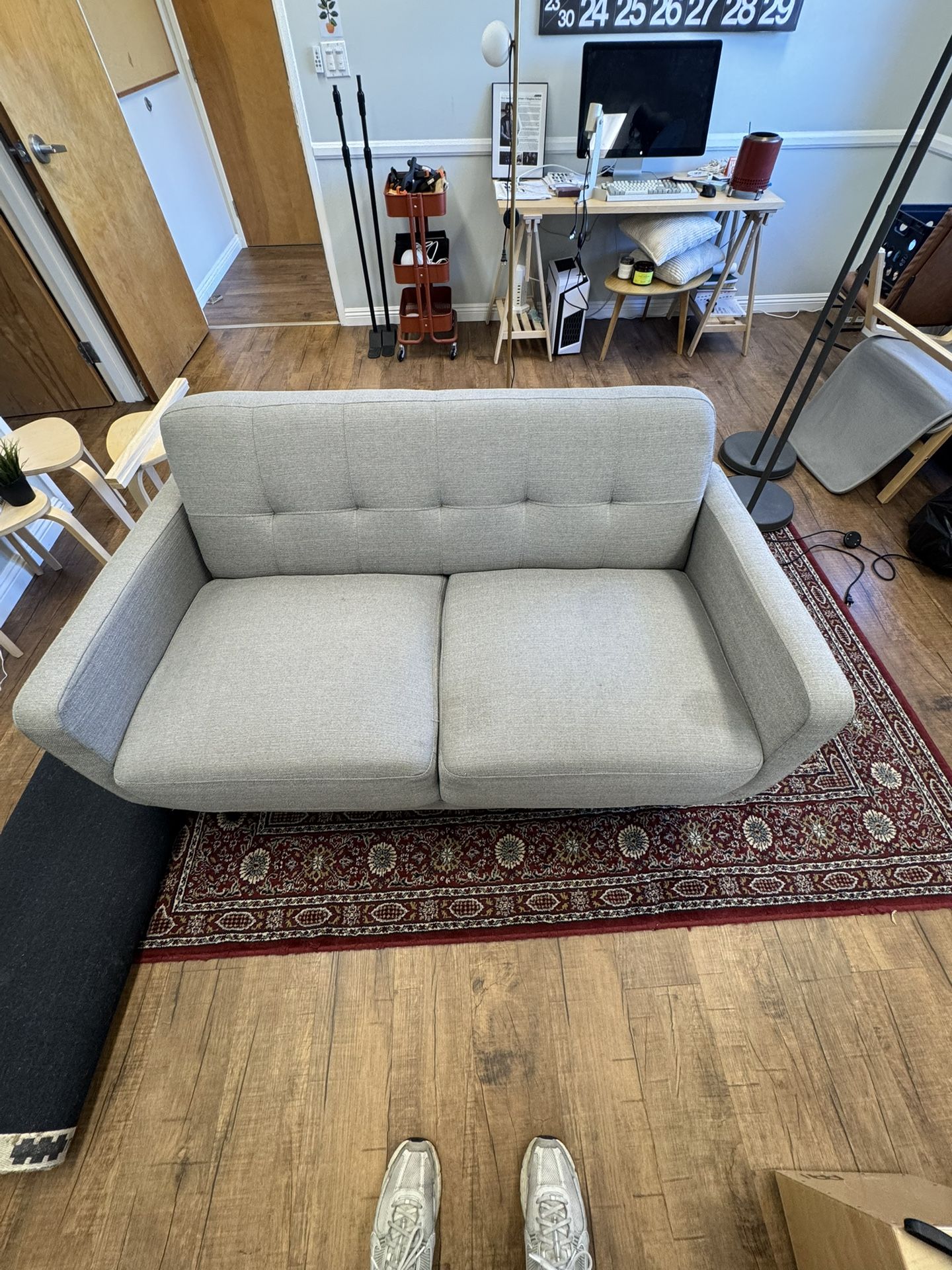 Gray Loveseat