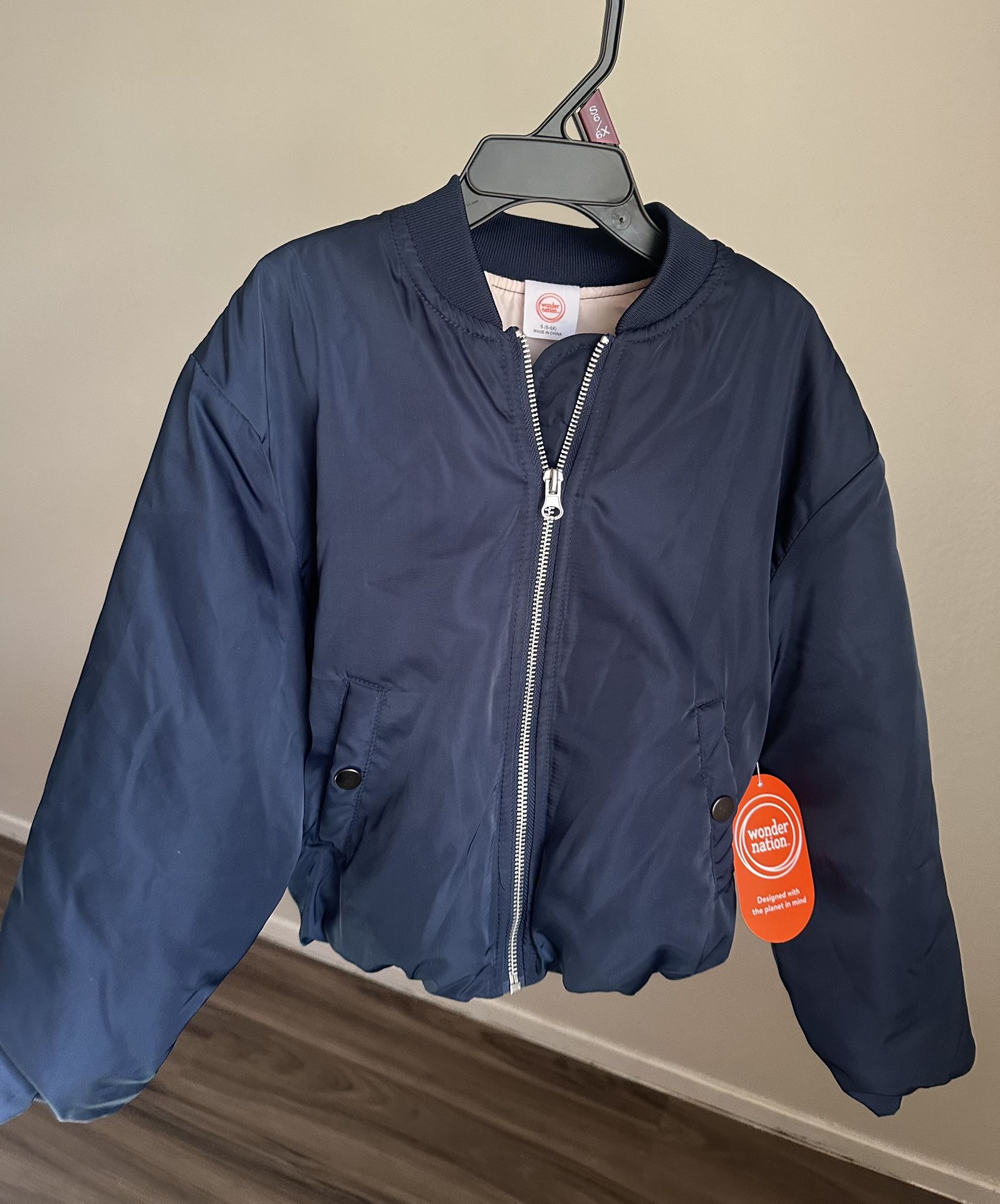 Wonder Nation Navy Bomber Jacket – Size [6/6x], New with Tags