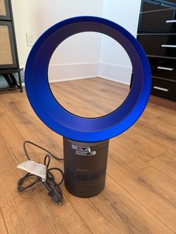 Dyson Air Multiplier AM06 Table Fan, 10 Inches, Iron/Blue