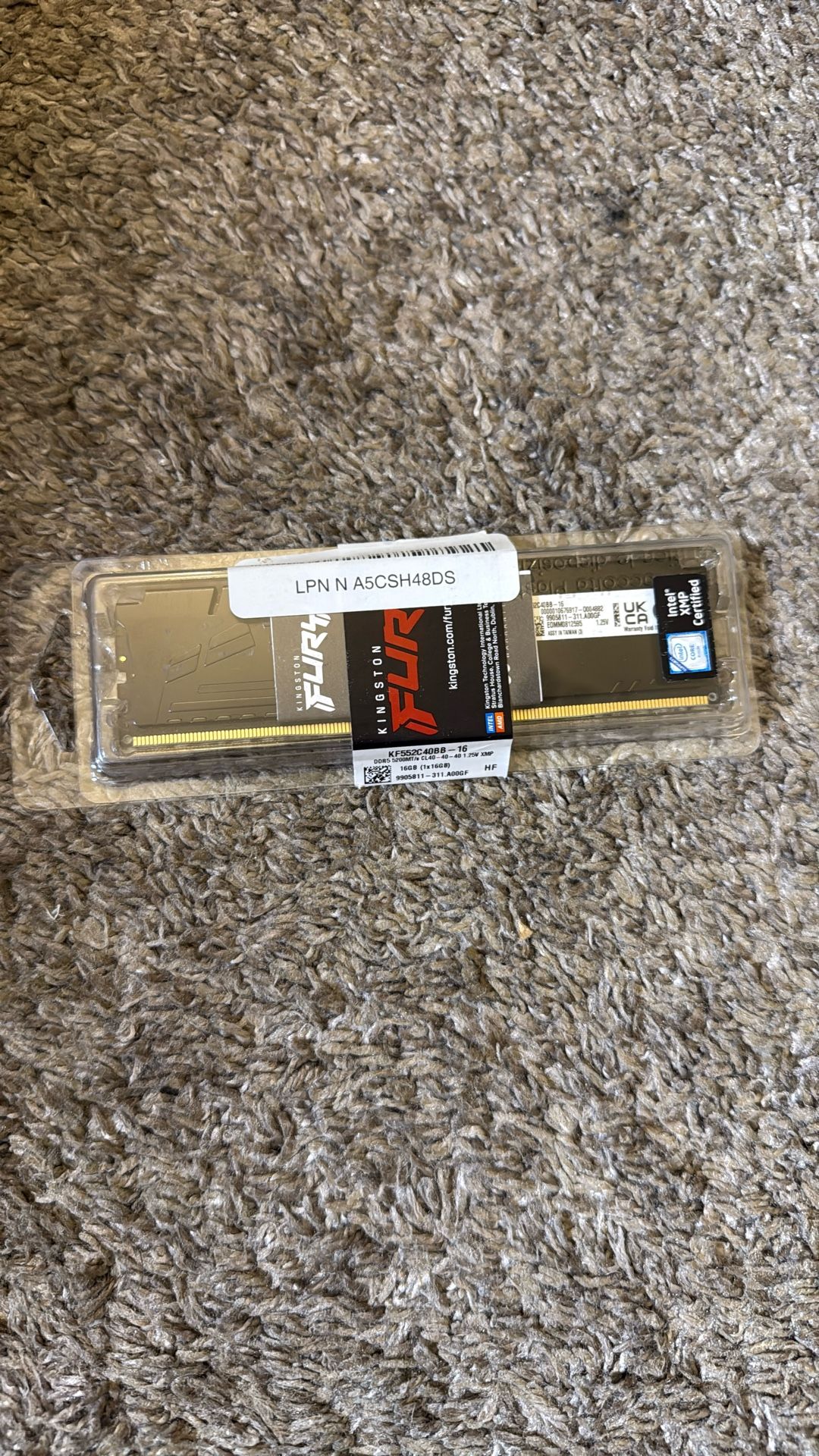 Kingston 4.7 4.7 out of 5 stars (463) Fury Beast 16GB 5200MT/s DDR5 CL36 Desktop Memory Kit of 2 | AMD Expo | Plug N Play |KF552C36BBEK
