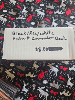 Black white red prebuilt commander deck