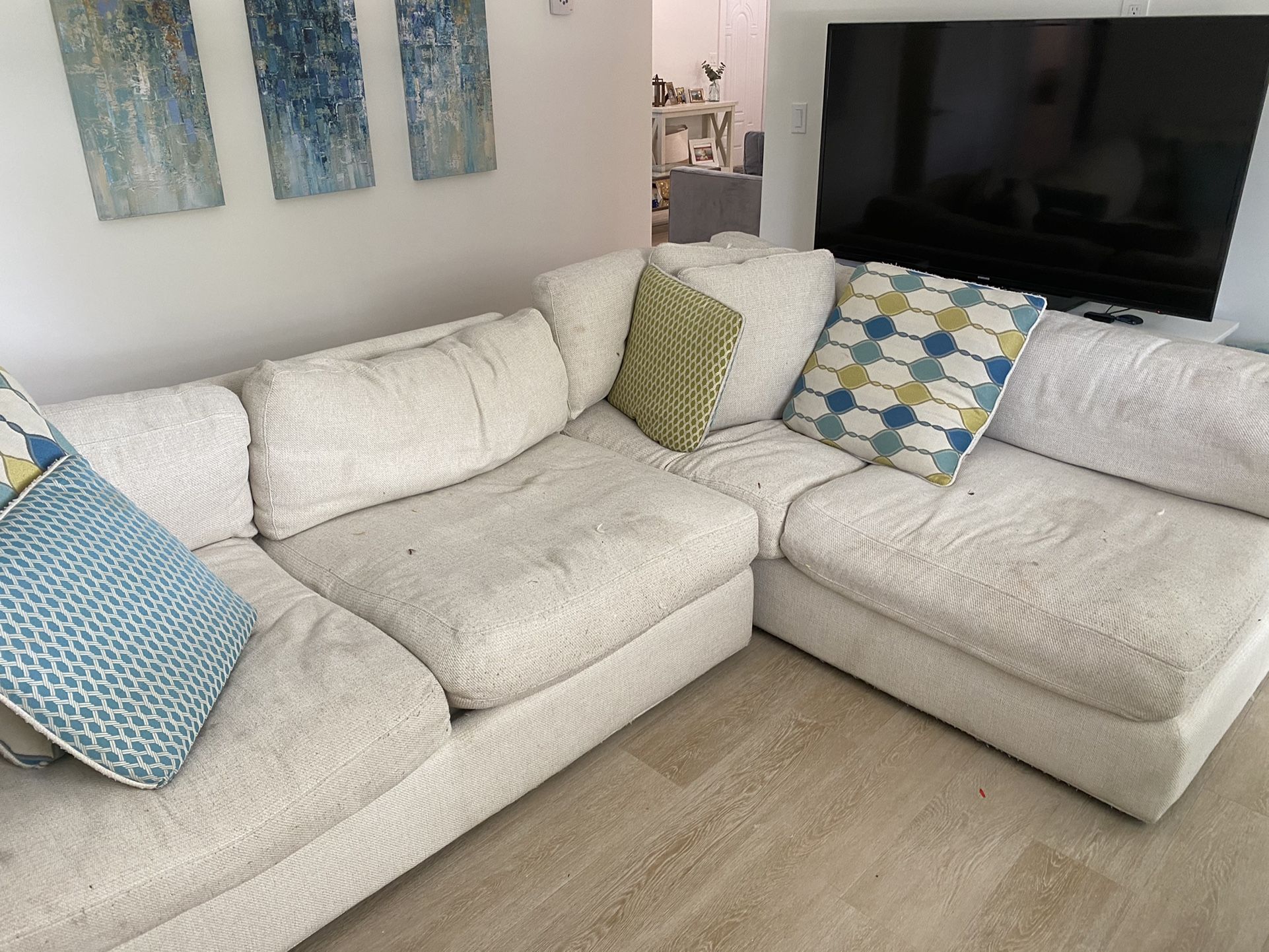 Big comfy Feather Couch for Sale in Miami, FL OfferUp