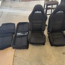 Acura Rsx Dc5 Type S / Base -Full Set Seats -Black Fabric Suede- 🚫Not Separating🚫 