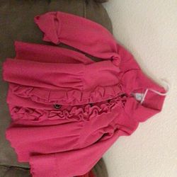 Young Toddler Pink “ Frilly “ Jacket