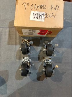 3 Inch Caster Wheels (Set of 4)