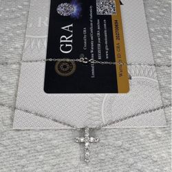 VVS Moissanite Cross Chain