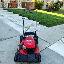 Troy built lawn mower self propelled