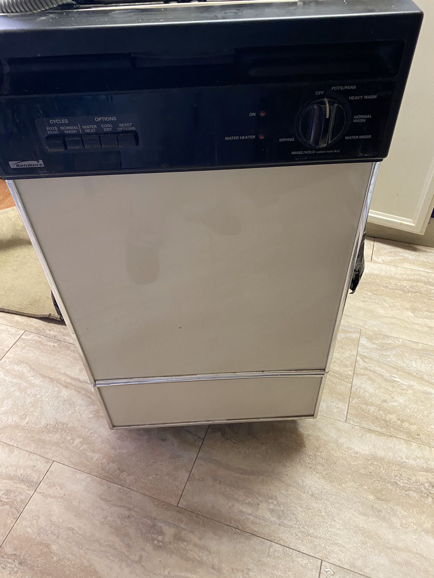 18 inch apartment size dishwasher. Almond color