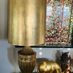 Mid century Gold Lamp