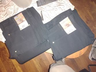 Carhartt firm duck double front work dungaree pants