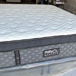 Puffy Monarch Hybrid King Mattress- Like New