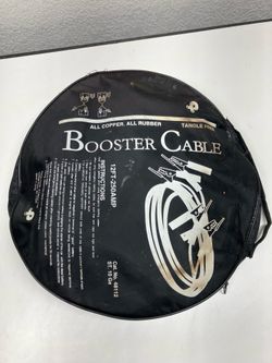 Set of car jumper cables booster battery cables