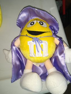 Yellow M&M Plush Halloween Decoration