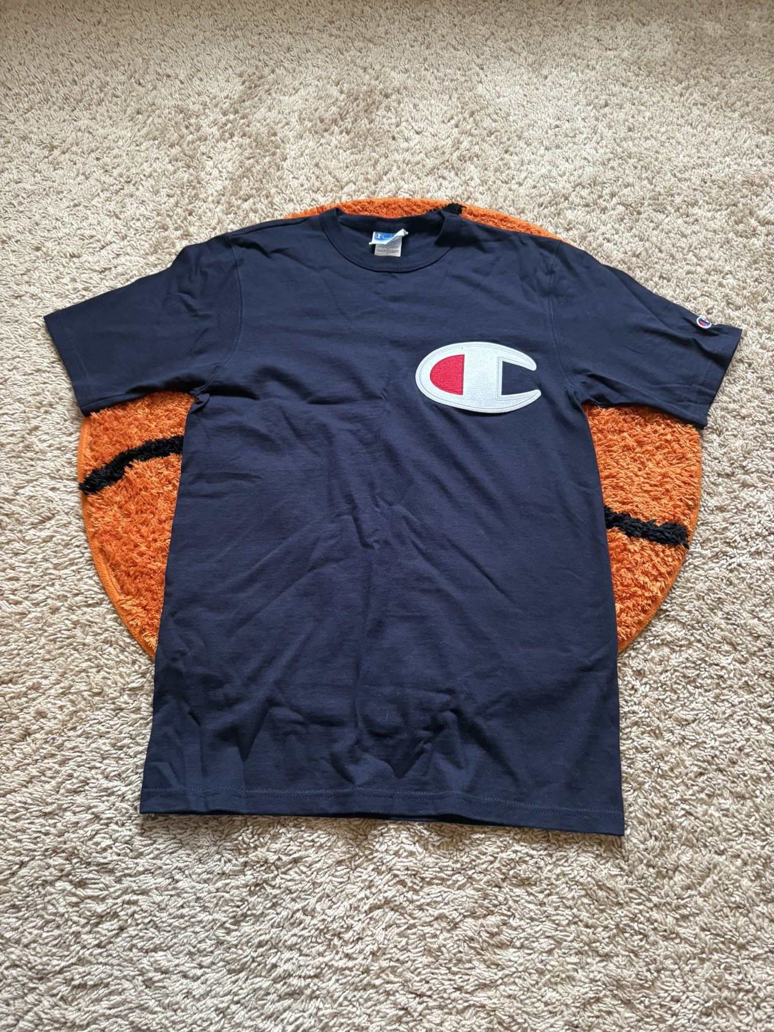 Navy Blue Champion Logo Shirt