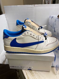 Nike Jordan 1 Low Travis Scott Fragment x Sail Military Blue 2025 Size 10