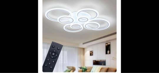 Modern LED Ring Ceiling Light with Remote