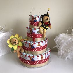 Diaper cake for baby shower