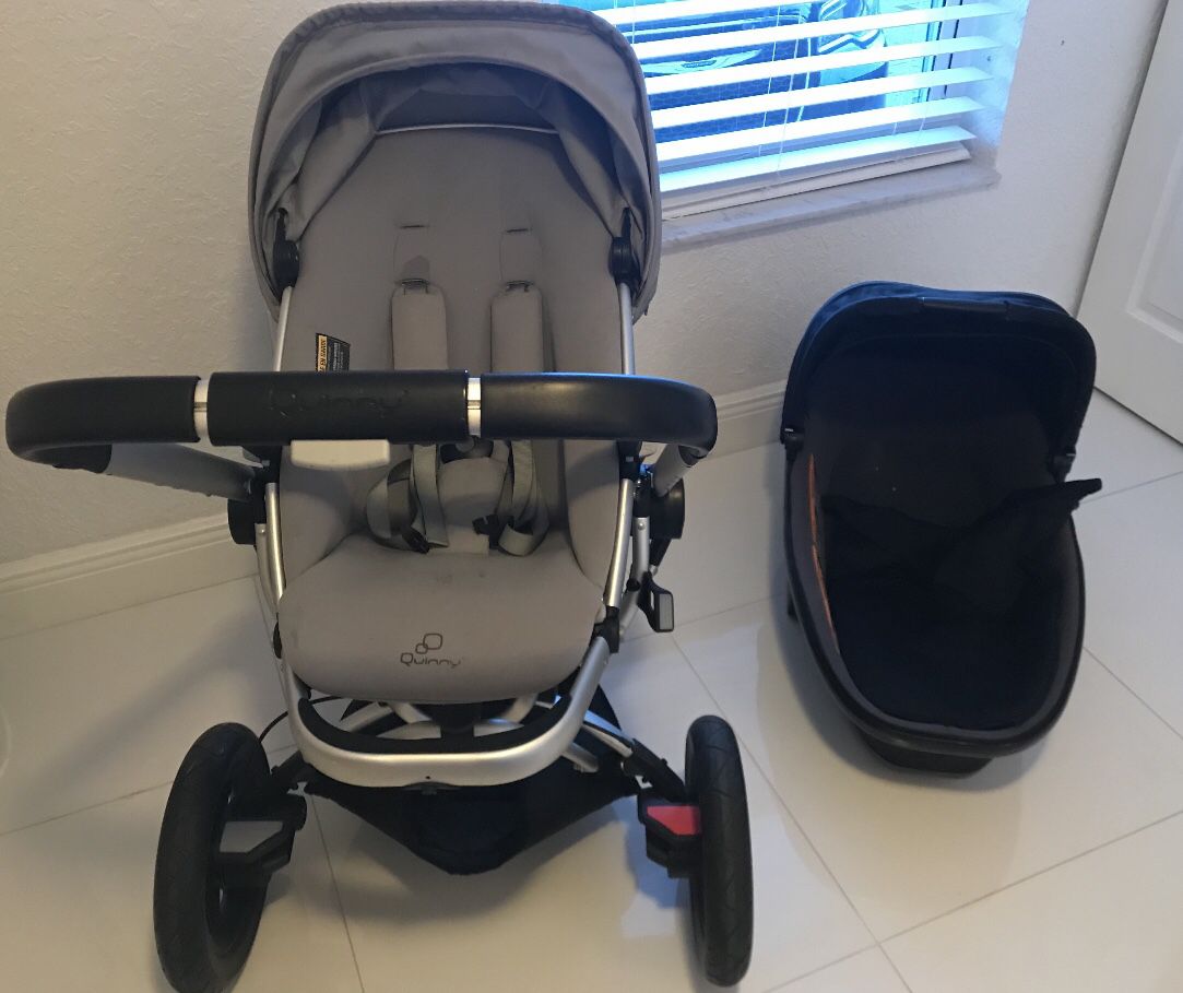 Stroller Quinny Buzz Extra and Quinny Bassinet (also compatible w Maxi Cosí)