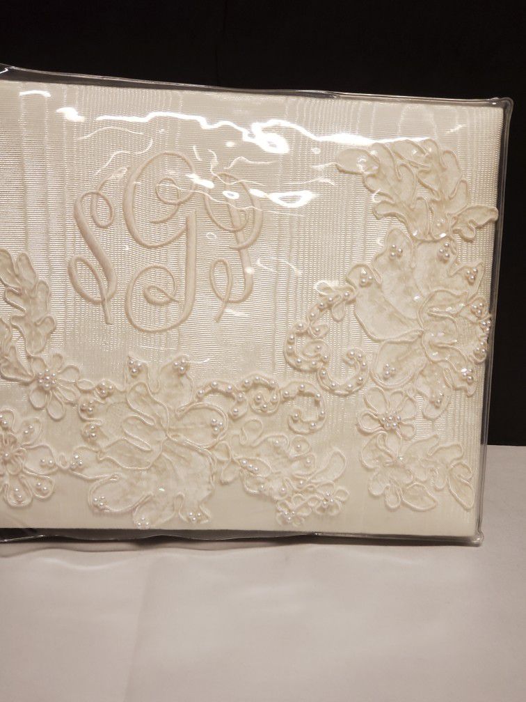 Wedding Guest Book still in protective plastic cover