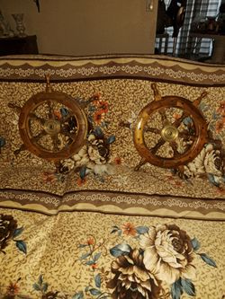 Brass ship wheels