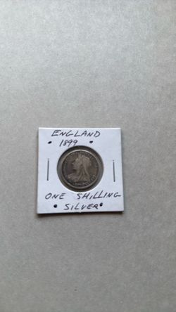 England 1899 one silver shilling
