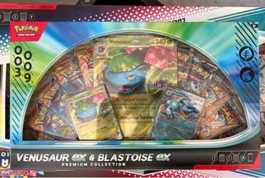 Pokemon TGC: Venusaur & Blastoise EX Premium Collection GameStop SEALED IN HAND