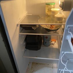 A Dorm Or Bedroom Fridge Raider With The Freezer