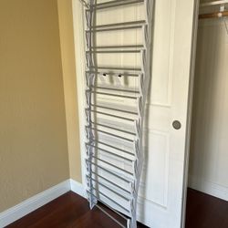 Shoe Rack With Foldable Non Slip Bars 
