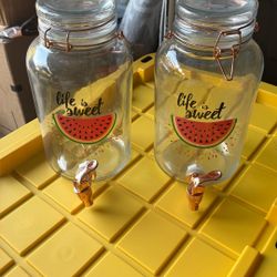 Glass Beverage Dispenser 