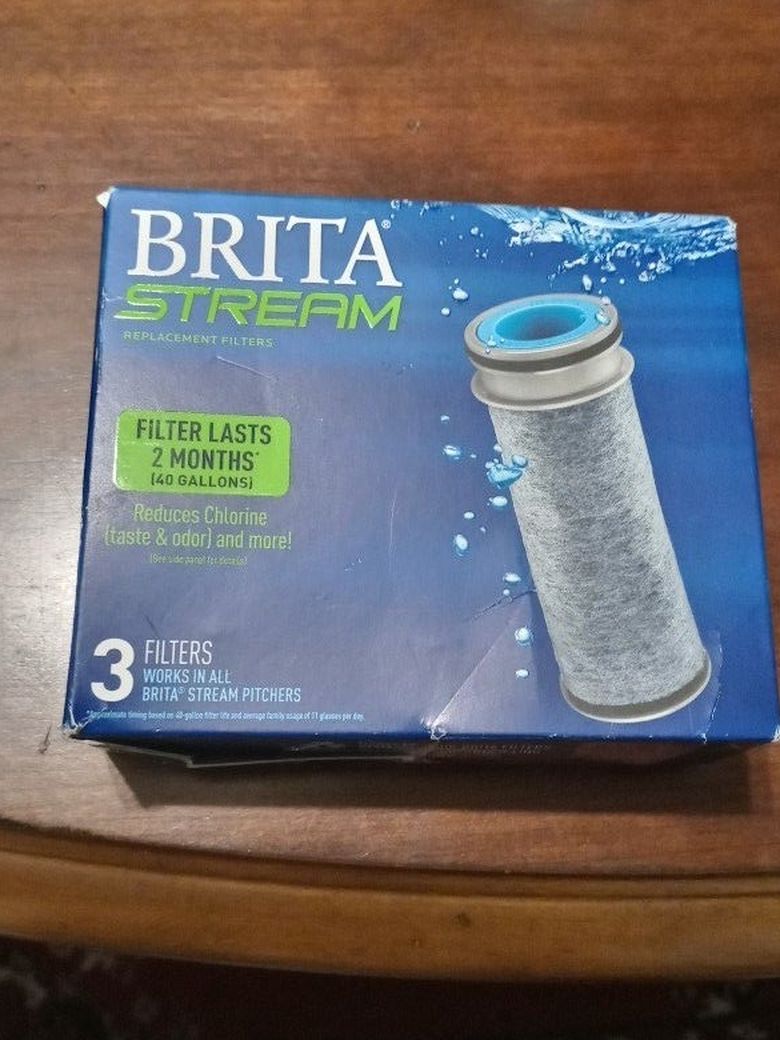 Brita Stream BPA Free Pitcher Replacement Water Filter 3ct.