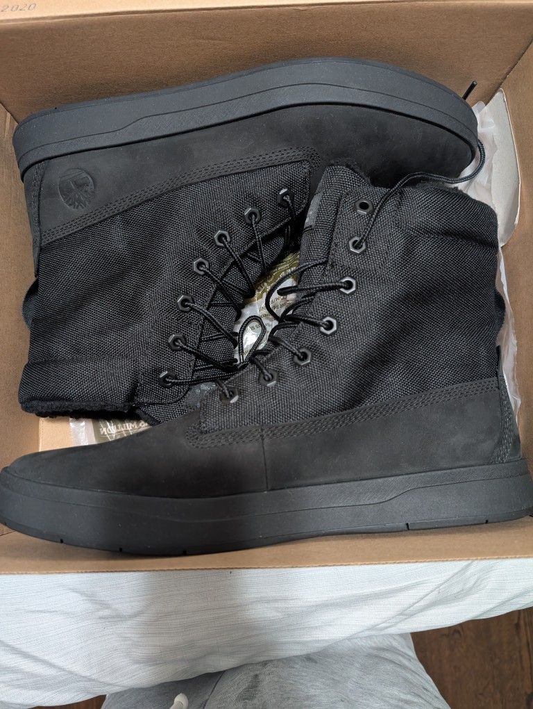 BRAND NEW SIZE 12 ALL BLACK TIMBERLAND BOOTS