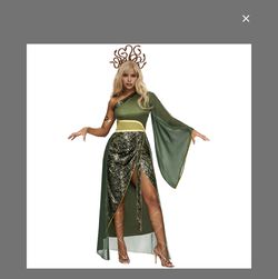 Spooktacular Creations Women Halloween Costumes, Snake Costume Women With Dress, Headband, And Armband For Halloween Cosplay Parties Medium