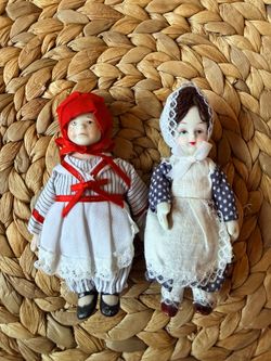 Vintage doll ornaments