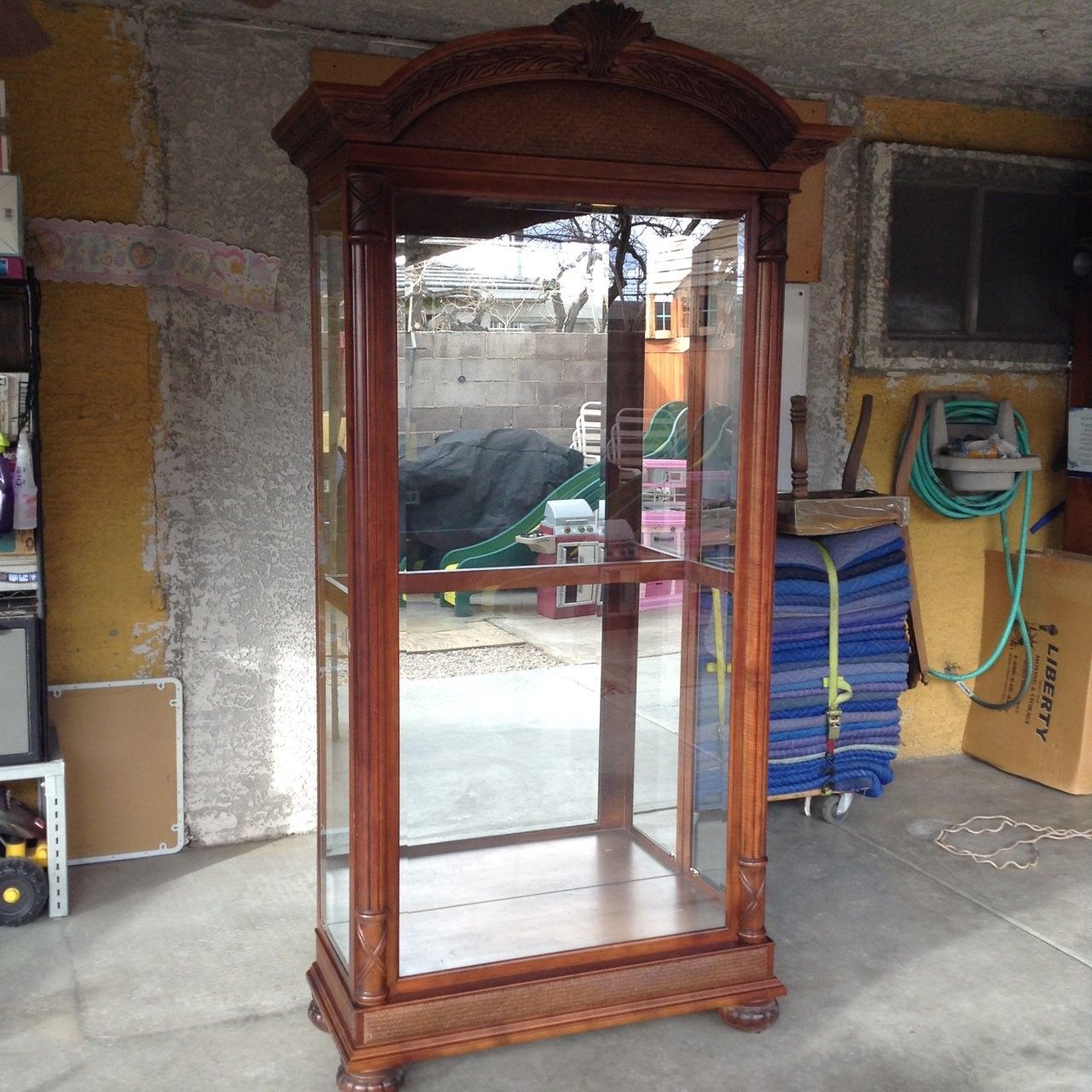 Curio cabinet with light