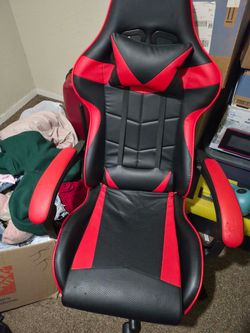 Red and black gaming chair