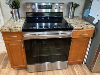 LG stove stainless steel