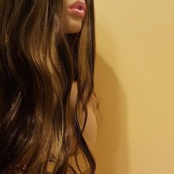 Long Brown Wavy Wig