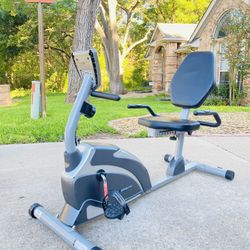 EXERPEUTIC Recumbent Exercise Bike with Pulse | 300 lbs. Weight Capacity